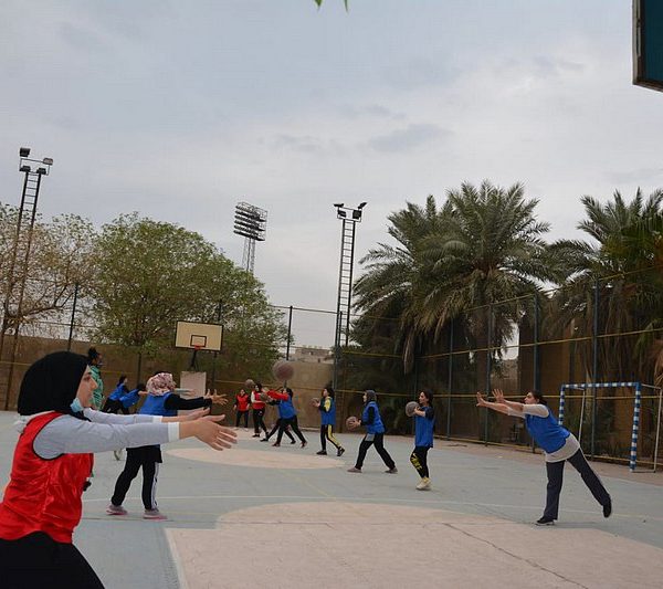 Sport University of Baghdad Students during training